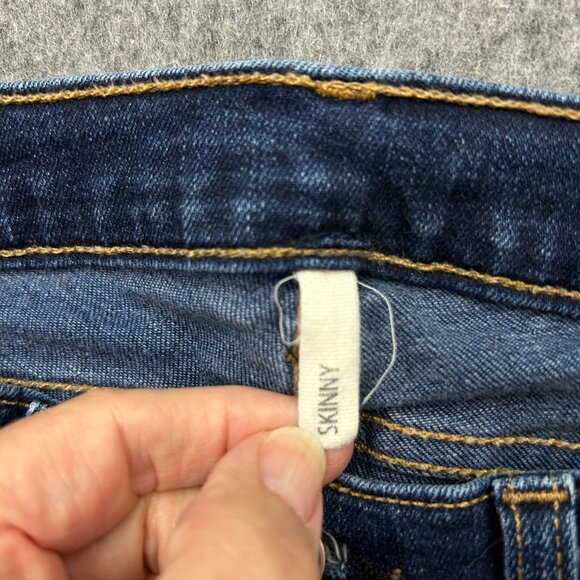Rag & Bone Mid Rise Skinny Jeans Women's Size 27 Woodford Dark Wash Denim - Picture 4 of 12